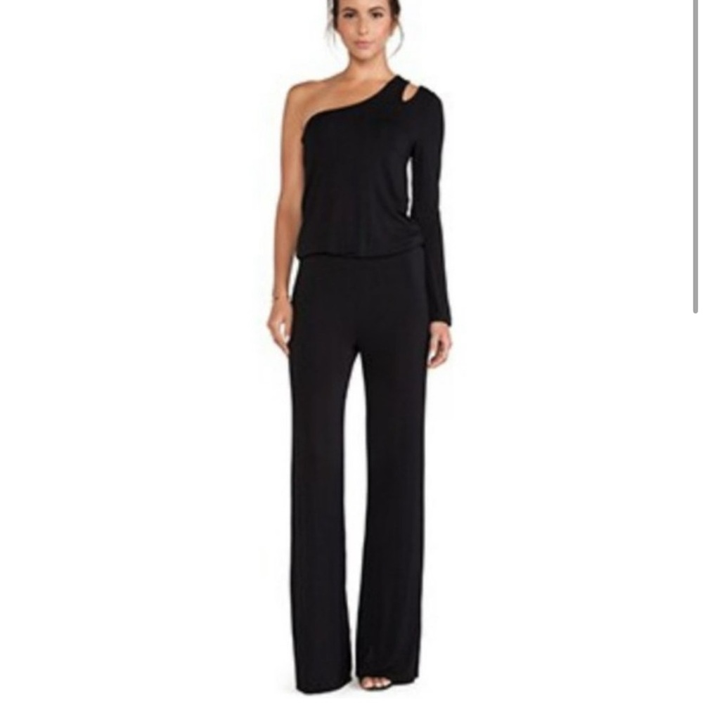 Young Fabulous & Broke Black One-Shoulder Jumpsuit
